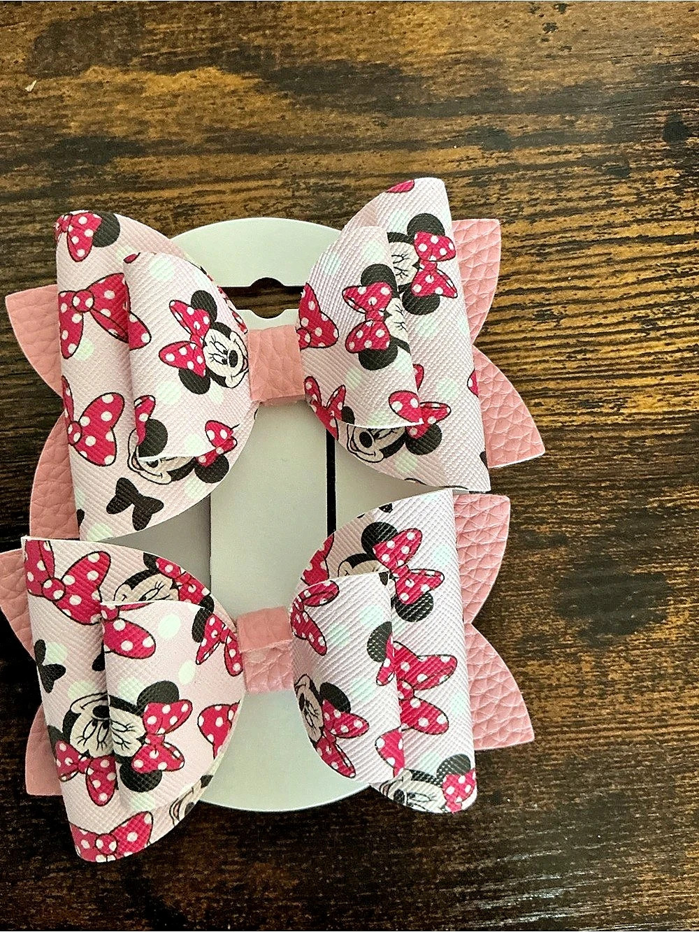 Kids Minnie Mouse Sandals Pink & White
